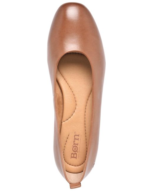 Born Brown Patrice Round Toe Flats