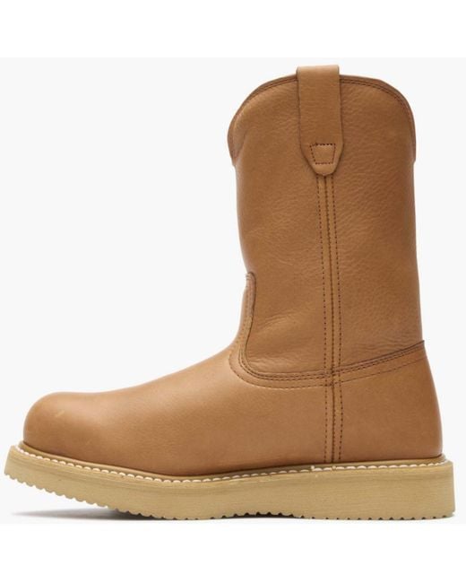 Georgia Boot Brown Wedge Steel Toe Pull On Work Boot