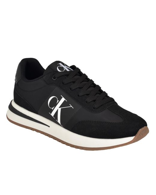 Calvin Klein Black Pezrand Casual Lace-up Sneakers for men