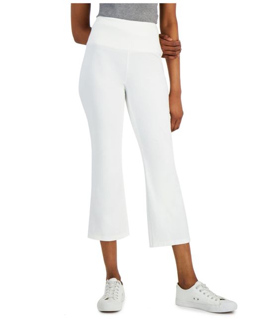 Style & Co. Cotton Petite Highrise Cropped Flare Leggings, Created For