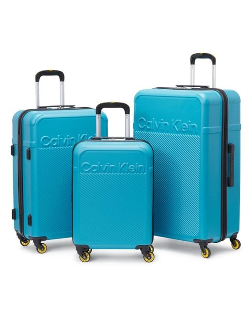 Calvin Klein Blue Expression 3 Piece luggage Set