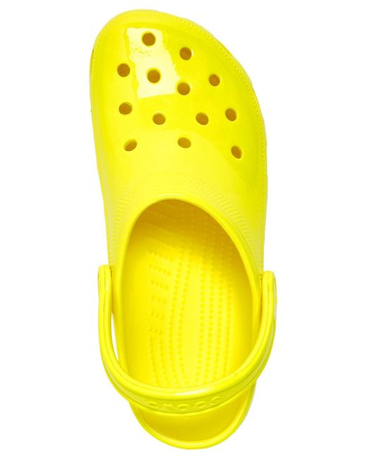 CROCSTM Yellow Classic Neon Clogs From Finish Line for men