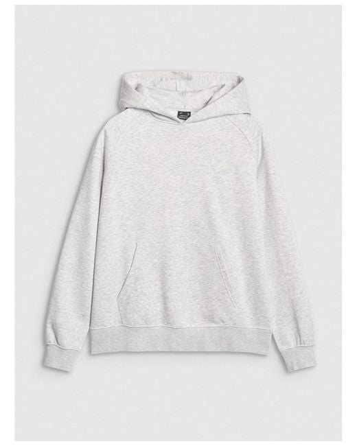 4F White Pullover Hoodie