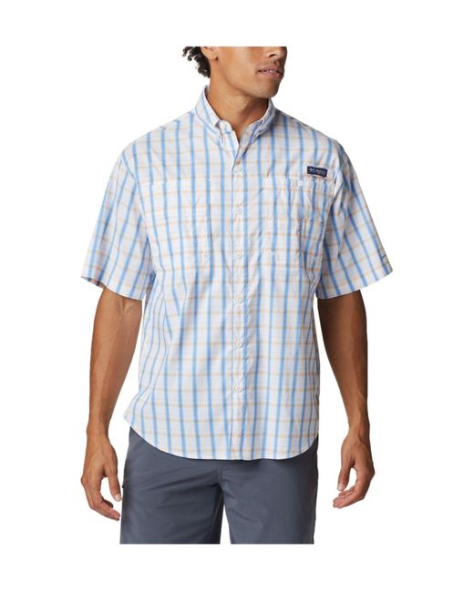 Columbia Blue Pfg Super Tamiami? Short Sleeve Shirt for men