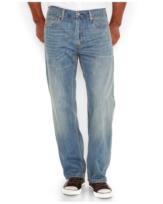 Levi's Blue 569? Loose Straight Fit Non-stretch Jeans for men