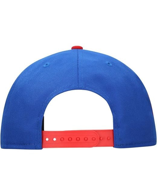 Lids Blue And Superman Comic Under Visor Snapback Hat