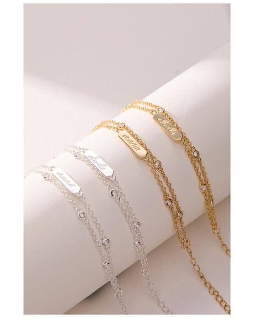 ALEX AND ANI White Abuela Infinity Adjustable Chain Bracelet