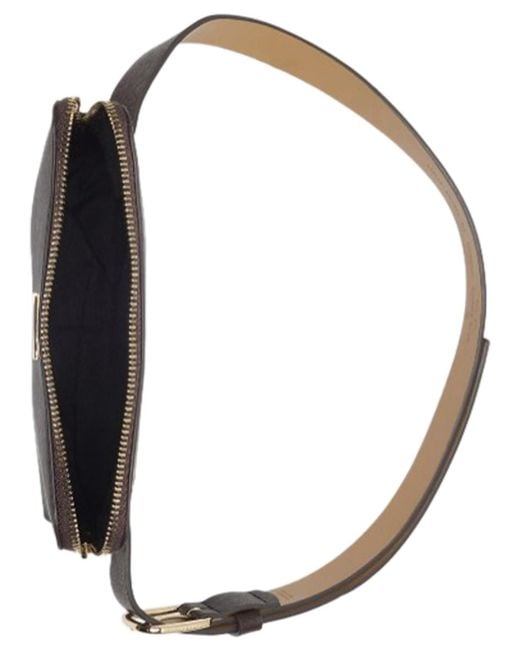 Kate Spade Brown Zip Embossed Logo Belt Bag