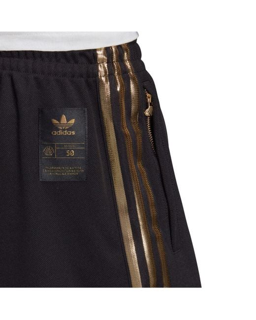 adidas Synthetic Sst 24k Track Pants in Black/Gold (Black) for Men | Lyst