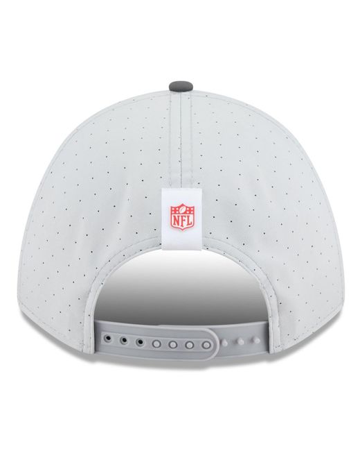 KTZ Gray/graphite Kansas City Chiefs 2025 Nfl Training Camp A-frame 9forty Adjustable Hat for men