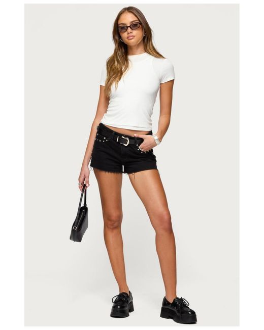 Edikted White Devlin Layered T Shirt