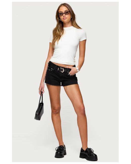 Edikted White Devlin Layered T Shirt