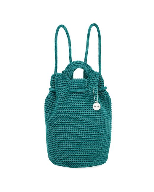 The Sak Blue Dylan Crochet Small Backpack