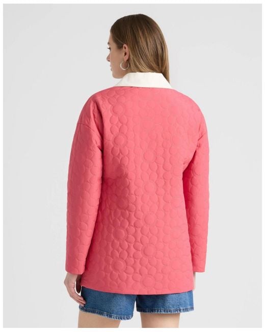 NVLT Pink Daisy Quilted Puffer Jacket