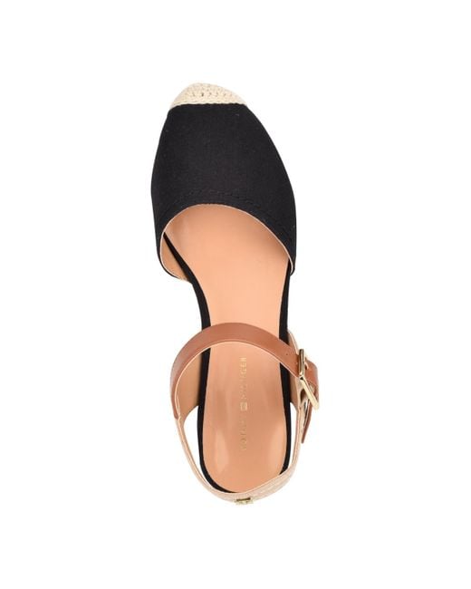 Tommy Hilfiger Blue Nilsa Classic Close Toe Wedge Sandal