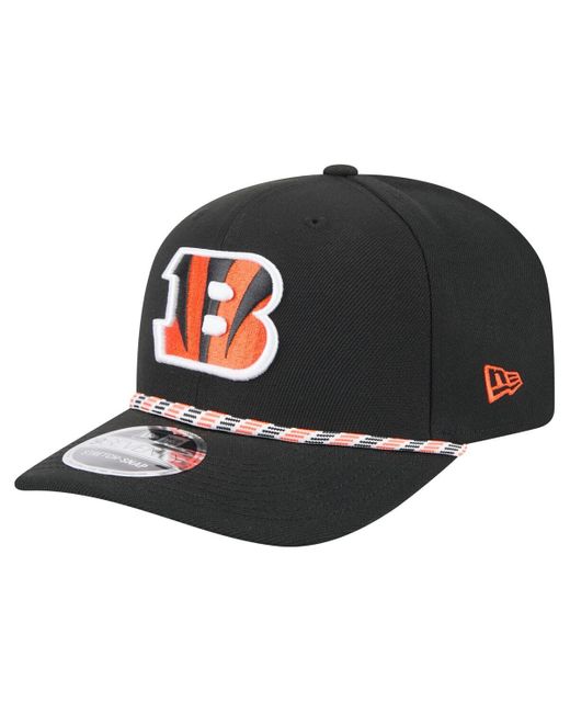 KTZ Black Cincinnati Bengals Gameday Multi Rope 9seventy Stretch-snap Hat for men