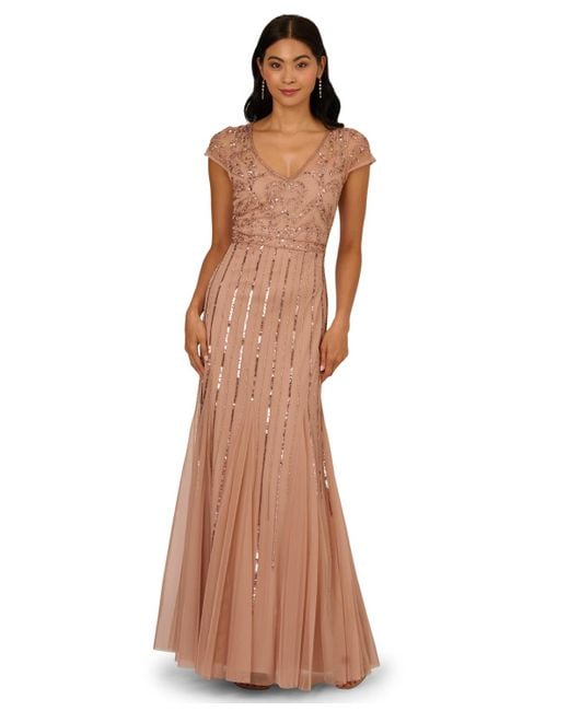 mens brown dress watches SO ONLINE AU Adriana Maxi Dress, Deep V neck, Chocolate, AU8 US4