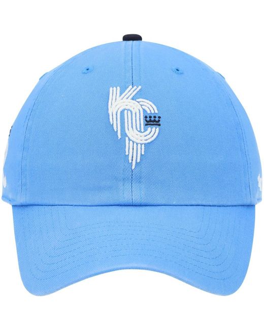 '47 Blue '47 Kansas City Royals Area Code City Connect Clean Up Adjustable Hat for men