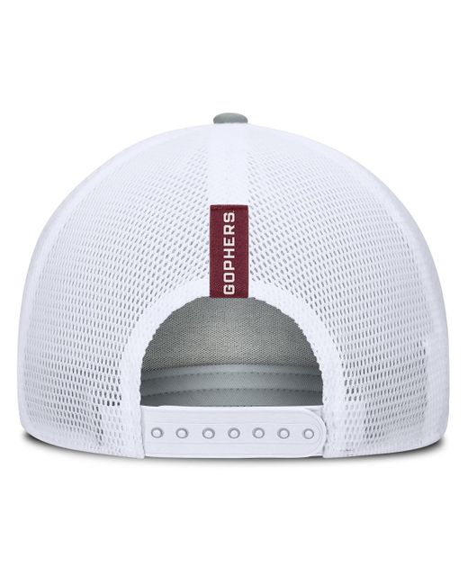 Fanatics Multicolor Heather Gray/maroon Minnesota Golden Gophers Profile Trucker Adjustable Hat for men