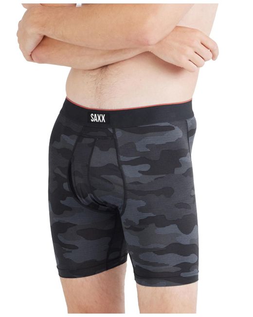 Saxx Underwear Co. Gray Multi-sport Printed Mesh Boxer Briefs for men