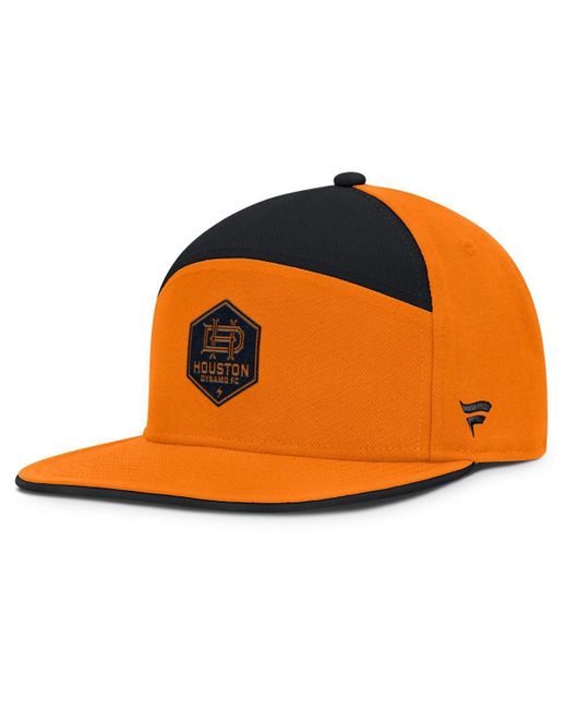 Fanatics Orange Houston Dynamo Fc Mezzala Snapback Hat for men