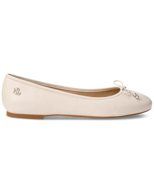 Ralph Lauren White Jayna Slip-on Flats