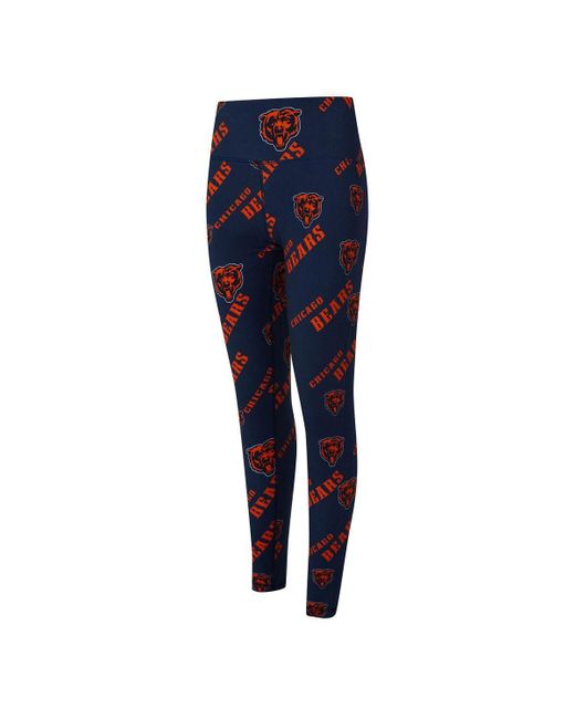 Concepts Sport Blue Chicago Bears Mosaic Allover Print leggings