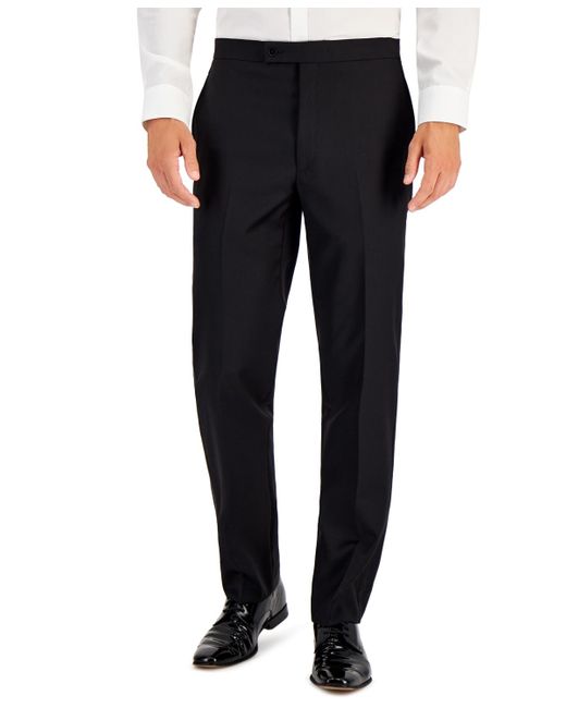 Lauren by Ralph Lauren Black Classic-fit Ultraflex Stretch Solid Tuxedo Pants for men