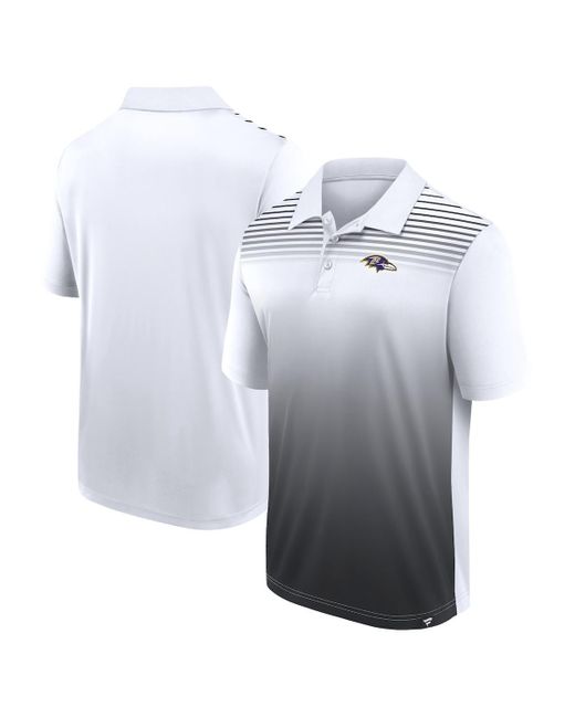 LOGO ATHLETIC Gray White/black Baltimore Ravens Sandlot Game Polo Shirt for men