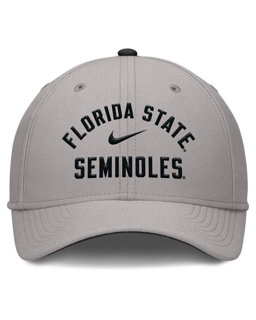 Nike Gray West Virginia Mountaineers Rise Prep Performance Flex Hat for men