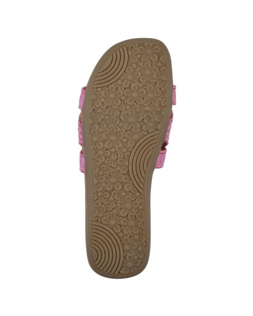 White Mountain Pink Fraly Slide Slip-on Sandals