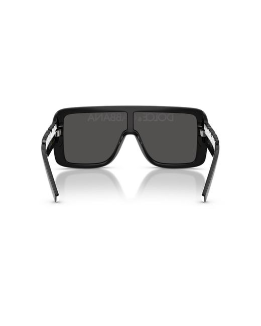 Dolce & Gabbana Black Rectangle Sunglasses