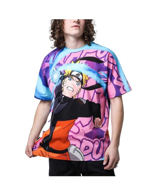 Dumbgood Pink And Naruto Big Print Graphic T-shirt