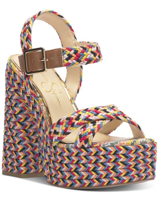 Jessica Simpson Brycen Anklestrap Slingback Espadrille Platform