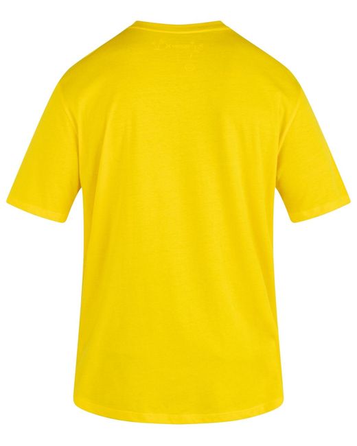 Hurley Yellow Everyday Salt And Lime Short Sleeve T-shirt for men