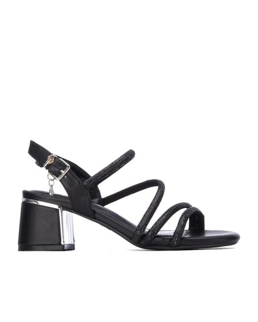 Xti Blue Block Heel Sandals