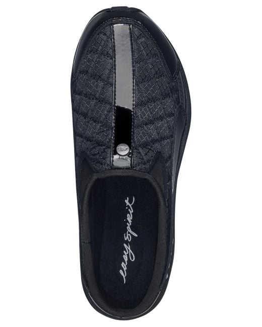 Easy Spirit Black Traveltime Slip-on Mule Sneakers