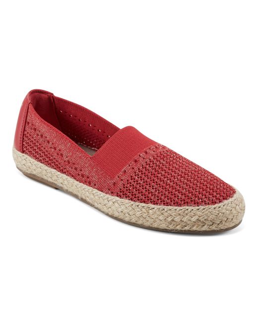 Easy Spirit Red Hassie Slip-on Round Toe Casual Espadrilles