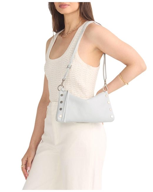 Hammitt White Kyle Small Pebbled Leather Crossbody