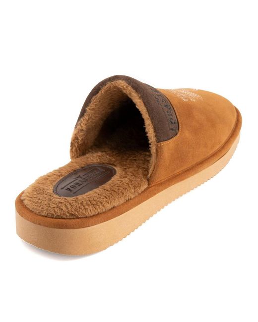 Forastero Brown Suede Slippers for men