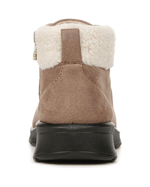 LifeStride Brown Generation Washable Round Toe Booties
