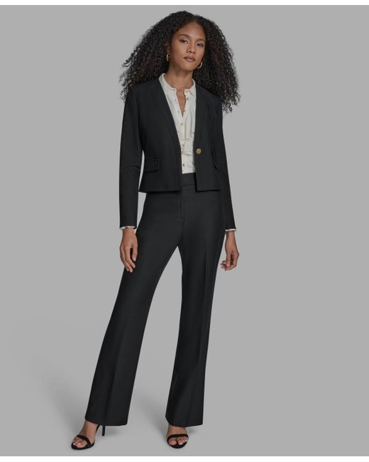 BCBGMAXAZRIA Gray Open Front Jacket