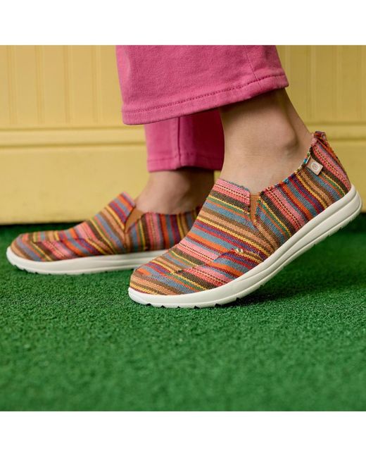 Minnetonka Pink Expanse Slip-on Shoes