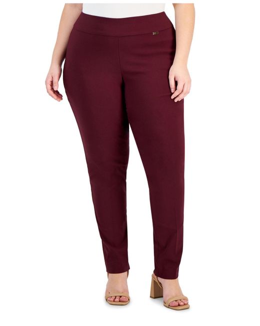 INC International Concepts Plus Size Tummycontrol Skinny Pants