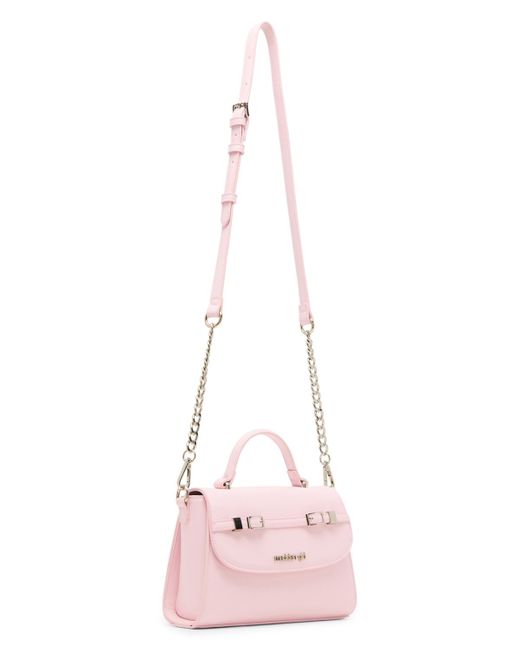 Madden Girl Pink Ally Top Handle Small Satchel Bag
