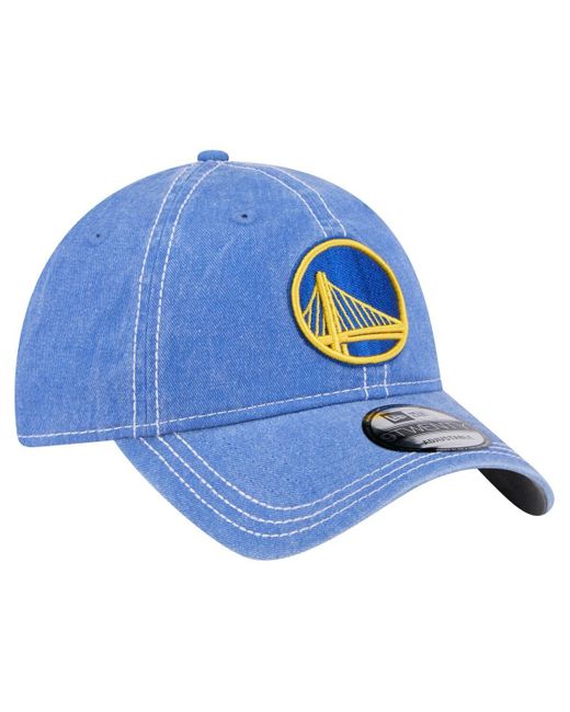 KTZ Blue Golden State Warriors Pigment Dyed 9twenty Adjustable Hat for men