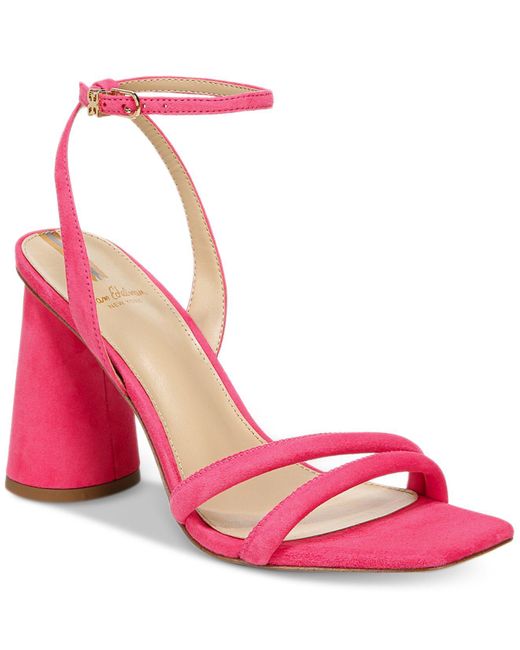 Sam Edelman Leather Kia Strappy Dress Sandals in Pink | Lyst