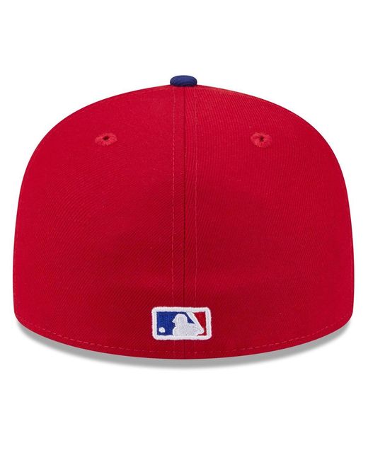 Spring Training Cap Texas Rangers KTZ Red/royal Texas Rangers 2026 Spring Training Low Profile 59fifty ...