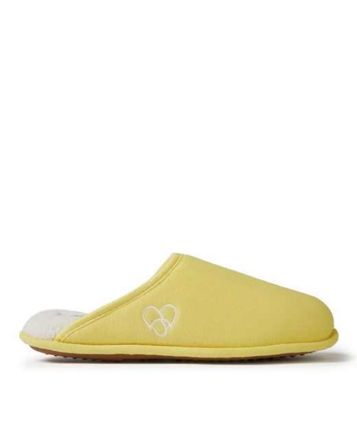 Dearfoams Yellow Pride Collection Scuff Slipper