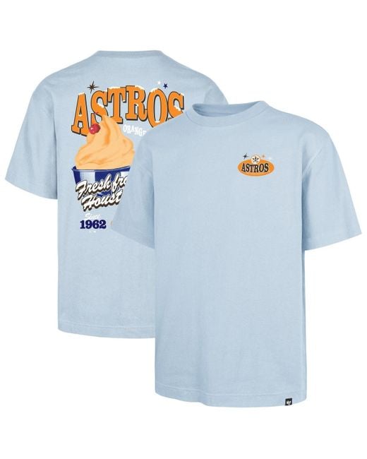 '47 Blue Houston Astros Ice Cream Parlor Foundation T-shirt for men